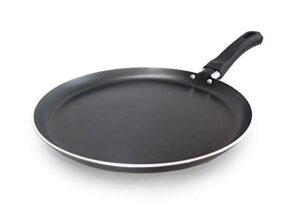 tredoni 8.5" crepe pan non-stick aluminum pancake frypan, black (8.5 inch = 22 cm)