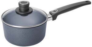 woll plus/diamond lite sauce pan, 2-quart saucepan with lid, gray