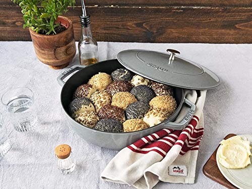 STAUB Cast Iron Chistera, Graphite-Grey, 28 cm