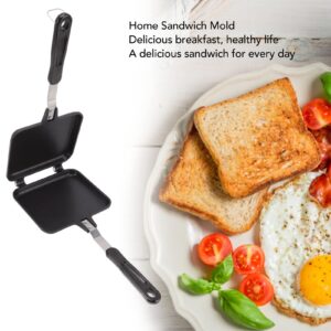 Double-Sided Frying Pan, 35 x 15 cm Square Aluminum Alloy Non Stick Flip-Top Pans Eggs Sandwiches Crepes Omelette Skillet Cooking Saucepan for Electric Induction