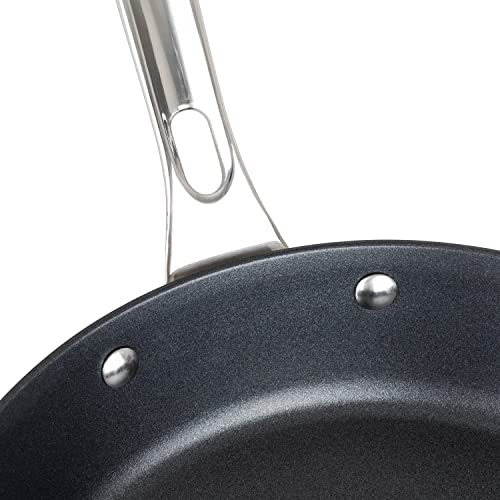 VIKING Culinary Contemporary 3-Ply Stainless Steel Nonctick Fry Pan, 8 Inch, Ergonomic Stay-Cool Handle, Dishwasher, Oven Safe, Works on All Cooktops including Induction