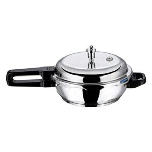 vinod p-jun splendid stainless steel sandwich bottom pressure pan, junior