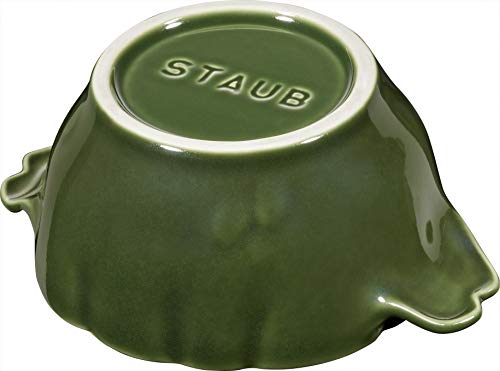 STAUB Ceramics Dutch Oven 16-oz Petite Artichoke Cocotte, Basil