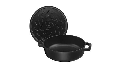 Staub 40511 473/0 with Chistera Black Cast Iron 24 cm