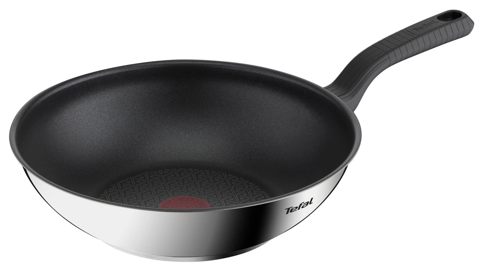 Tefal Comfort Max Stainless Steel Non-Stick Wok, 28 cm - Silver