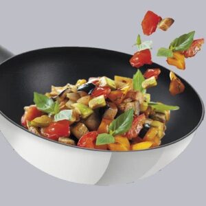 Tefal Comfort Max Stainless Steel Non-Stick Wok, 28 cm - Silver