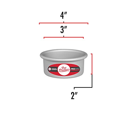 Fat Daddio's Round Cheesecake Pan, 3 x 2 Inch, Silver