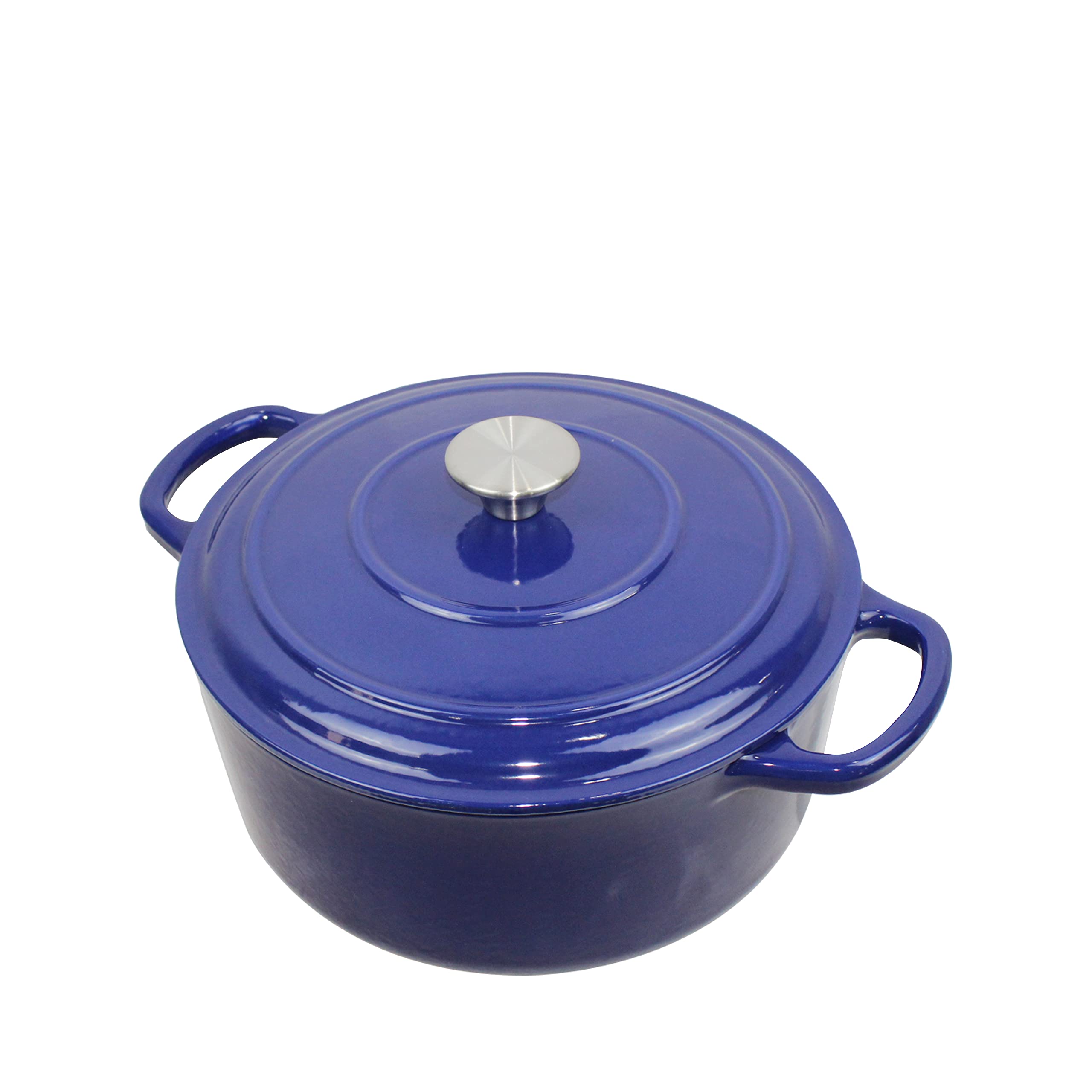 Cast Iron Enameled Pot/Casserole/Duch Oven 9 Qt. with Cover, Blue