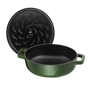 STAUB 40511-478-0 Cast Iron Chistera 28 cm Basil Green