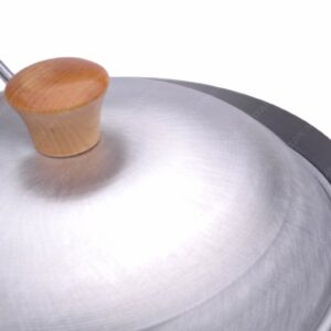 Aluminum Dome Wok Lid/Wok Cover, 13-Inches, (For 14" Wok), 18 Gauge, USA Made