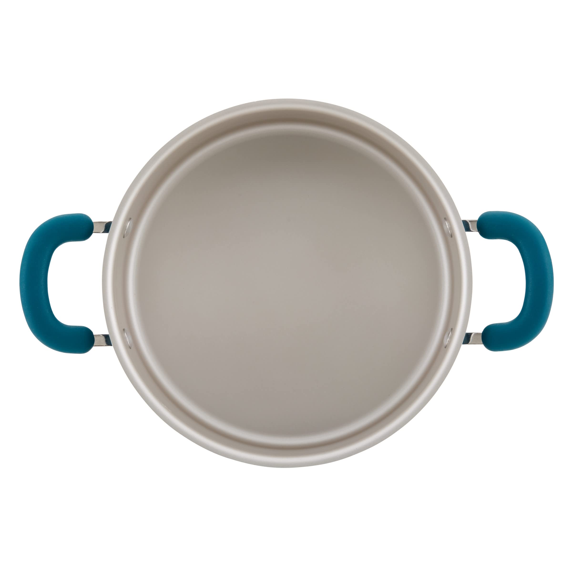 Rachael Ray Create Delicious Nonstick Induction Dutch Oven with Lid, 5 Quart, Teal Shimmer