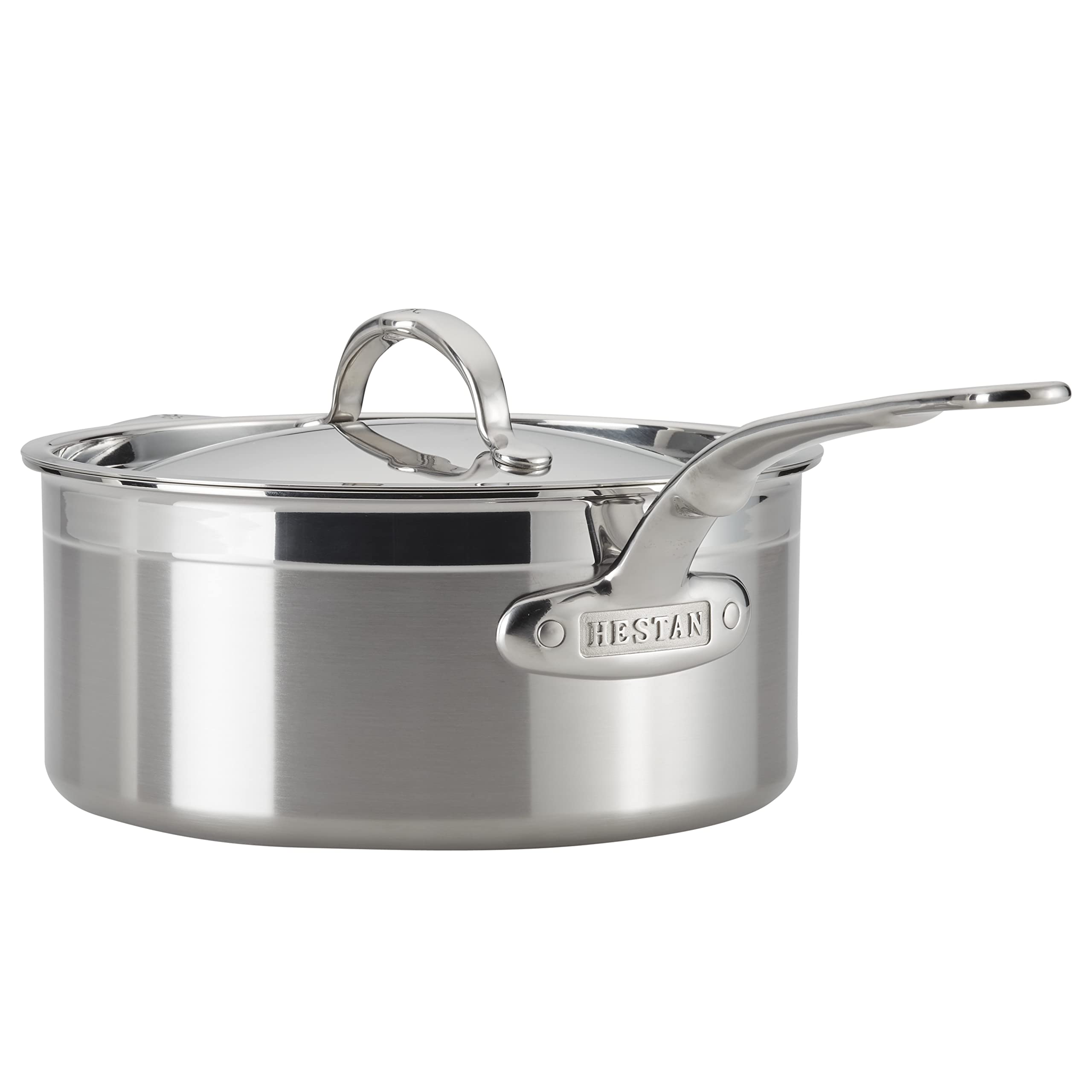 Hestan - ProBond Collection - Professional Clad Stainless Steel Sauce Pan, Induction Cooktop Compatible, 4 Quart