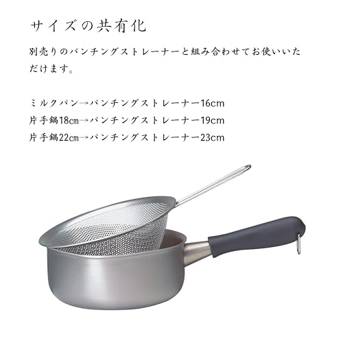 Sori Yanagi 22cm saucepan brushed stainless steel and aluminum layer 3 (Japan Import)