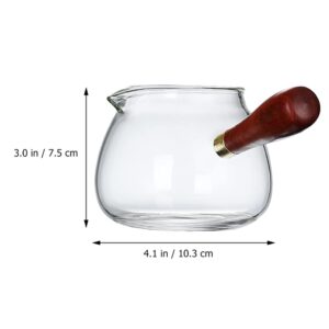 jojofuny Glass Saucepan 350ml Nonstick Pasta Pot Small Milk Pan Glass Stovetop Pot Butter Warmer Kitchen Cooking Pot for Noodle Soup Milk Baby Food Assorted Color