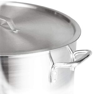 9819 Uniware® Professional Aluminum Stock Pot With Steamer Set of 3, 64 QT, 84 QT, 100 QT