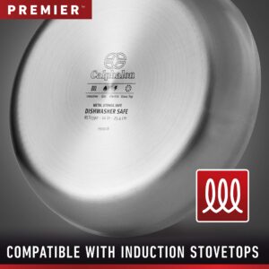 Calphalon Premier Stainless Steel 2.5-Quart Saucepan with Cover, Silver
