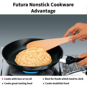 Hawkins Futura Non-Stick Frying Pan With Glass Lid, 26cm Black