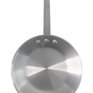 8 Inch Natural Finish Aluminum Frying Pan, Fry Pan, Commercial Grade - NSF Certified