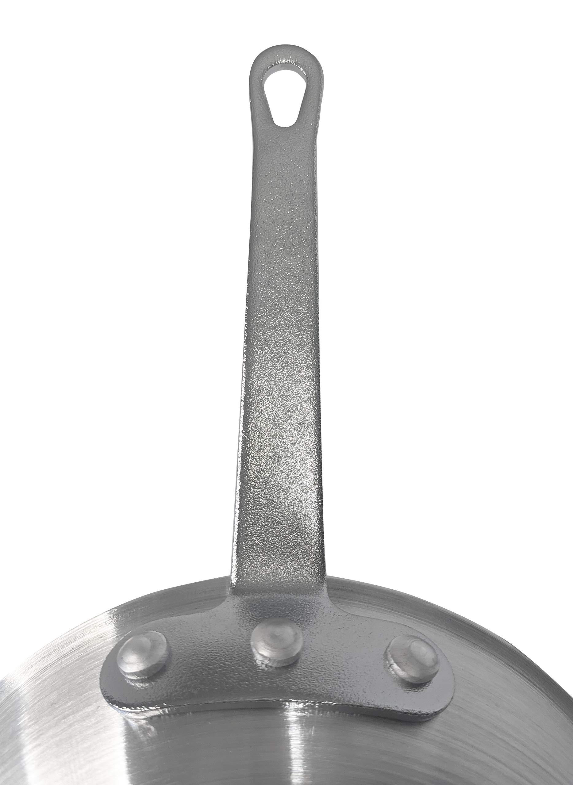 8 Inch Natural Finish Aluminum Frying Pan, Fry Pan, Commercial Grade - NSF Certified