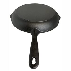 IMUSA USA 12" Cast Iron Skillet with Helper Handle for Indoor & Outdoor