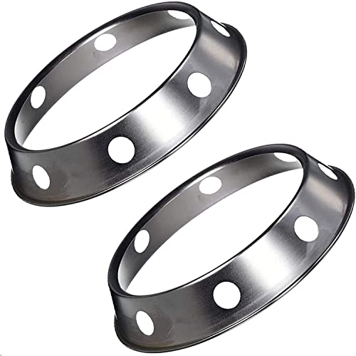 Stainless Steel Wok Ring Wok Rack 7¾-Inch and 9¾-Inch Reversible Size (2)