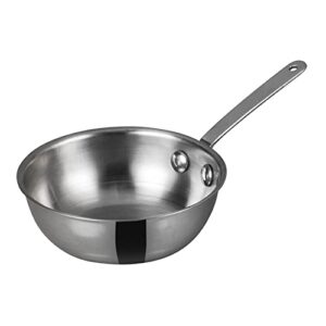 winco mini wok stainless steel, silver
