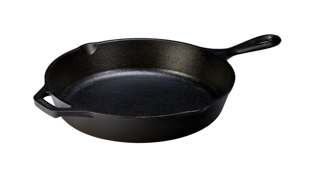 Lodge 6 Quart Enameled Cast Iron Dutch Oven with Lid + Lodge 10.25 Inch Cast Iron Pre-Seasoned Skillet