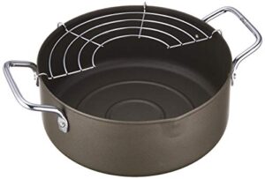 pearl metal hb-1371 frying cook, iron two-handed, tempura pot, 7.9 inches (20 cm), two-handed tempura pot, 7.9 inches (20 cm)