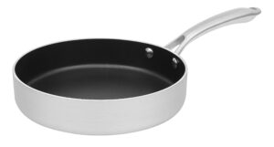 dr.hows shine nonstick coating frying pan, wok for induction, electric, halogen and gas cooktops, stainless handle, pfoa free, dishwasher-safe (shine frying pan 20cm)