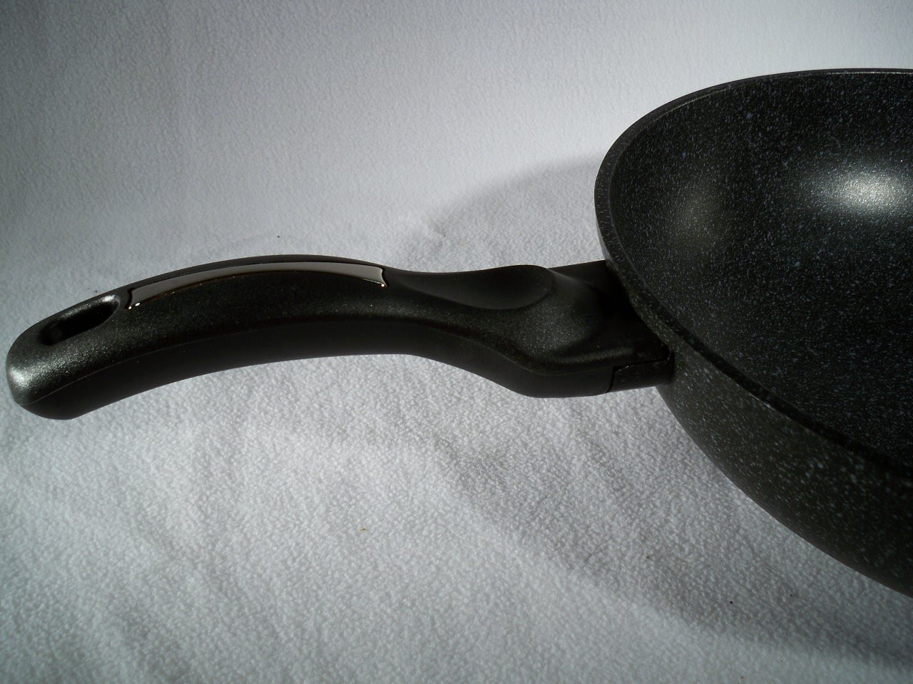 Ceramic Marble Coated Cast Aluminium Non Stick Wok 32 Cm