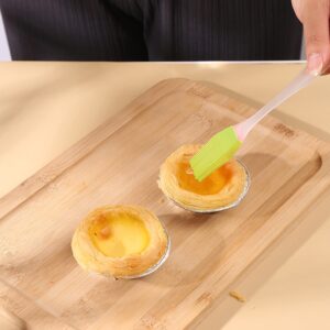 4 Pcs Crepe Spreader Stick and Spatula Kit with Random Color Oil Brush for Fit Large Crepe Pan Maker