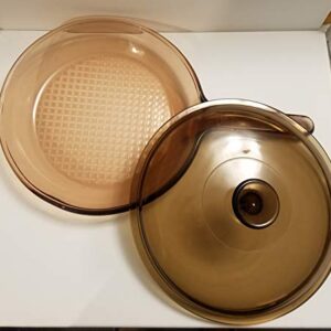 Corning Vision Visionware Amber 10" Frying Pan w/Lid