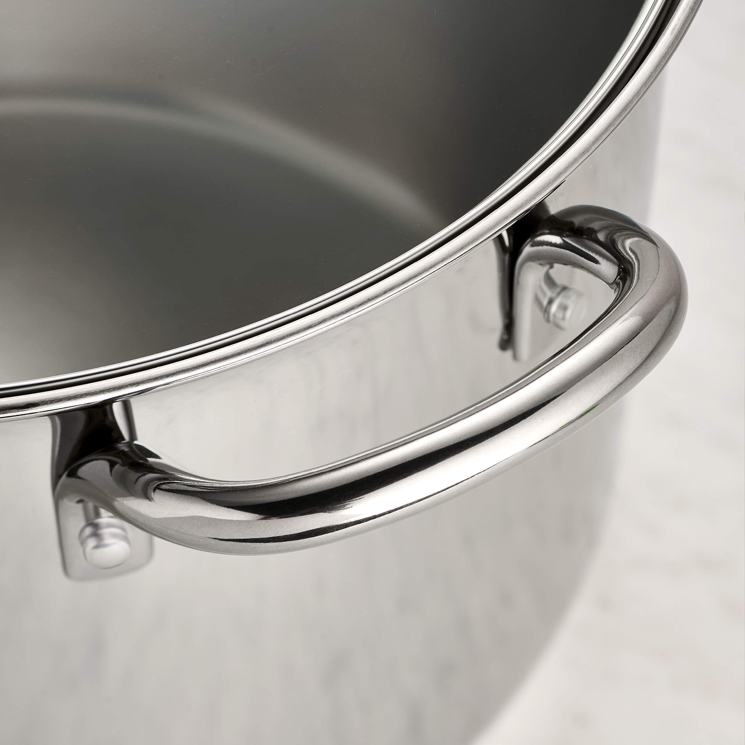 Tramontina Covered Stock Pot Stainless Steel 12qt, 80104/122DS