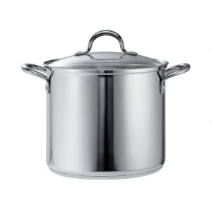 Tramontina Covered Stock Pot Stainless Steel 12qt, 80104/122DS