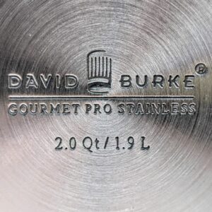 David Burke Gourmet Pro Stature EZ Strain Cookware (2 qt sauce pan)