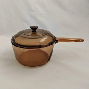 corning vision visions amber 1.5 l saucepan with lid