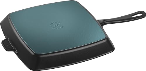Staub American Grill Pan Cast Iron Suitable for Induction Cookers 30 cm Black