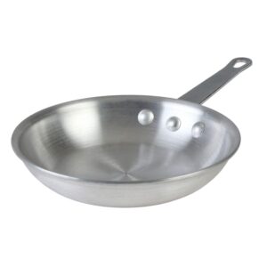 thunder group alskfp003c fry pan, 10" dia., 3.5 mm thick, without lid, riveted handle, hanging hole, aluminum, satin-finish, nsf