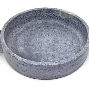 Cookstone 2.4 quarts saute pan and braiser | Handcrafted from a block of pure soapstone | Unique, durable and eco-friendly | Non-toxic and Non-stick | One time seasoning |THE GREEN ALTERNATIVE TO CAST