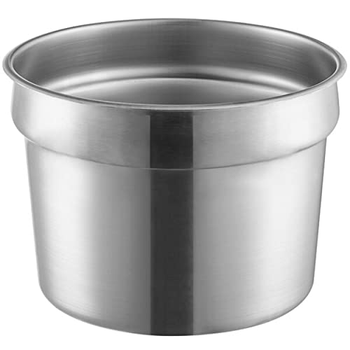 TrueCraftware 11 Qt. Vegetable Inset Pan Stainless Steel - for Soup Warmer and Soup Chafer Soup Pot Soup Station Applicable for Kitchen Hotel Catering Restaurant Buffet Parties Banquets