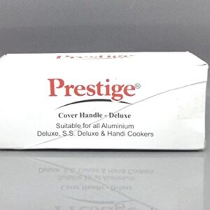 Prestige Cover Handle Suitable for All Aluminum Deluxe, Stainless Steel And Handi Pressure Cookers, Black, Small