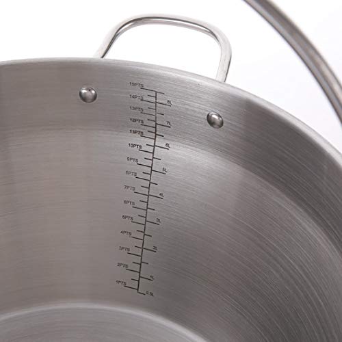 Large Maslin Pan Jam Making Pot with Stainless Steel Jam Chutney Funnel-Home Made Jam Canning Tools