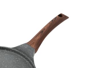 sensarte crepe pan handle accessories repalcement only compatible nonstick crepe pan, 10 inch swiss granite coating dosa pan pancake flat skillet tawa griddle