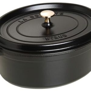 Staub Oval Dutch Oven 8.5-Quart Matte Black