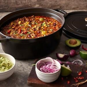 Staub Oval Dutch Oven 8.5-Quart Matte Black