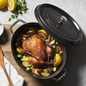 Staub Oval Dutch Oven 8.5-Quart Matte Black