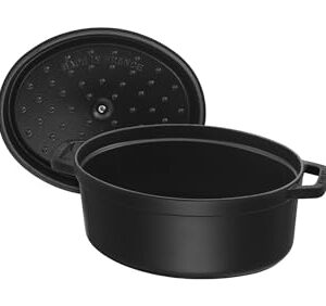 Staub Oval Dutch Oven 8.5-Quart Matte Black