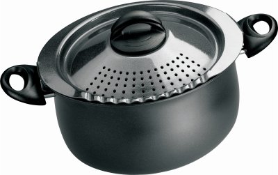 Taste of Italy Stock Pot with Lid Black