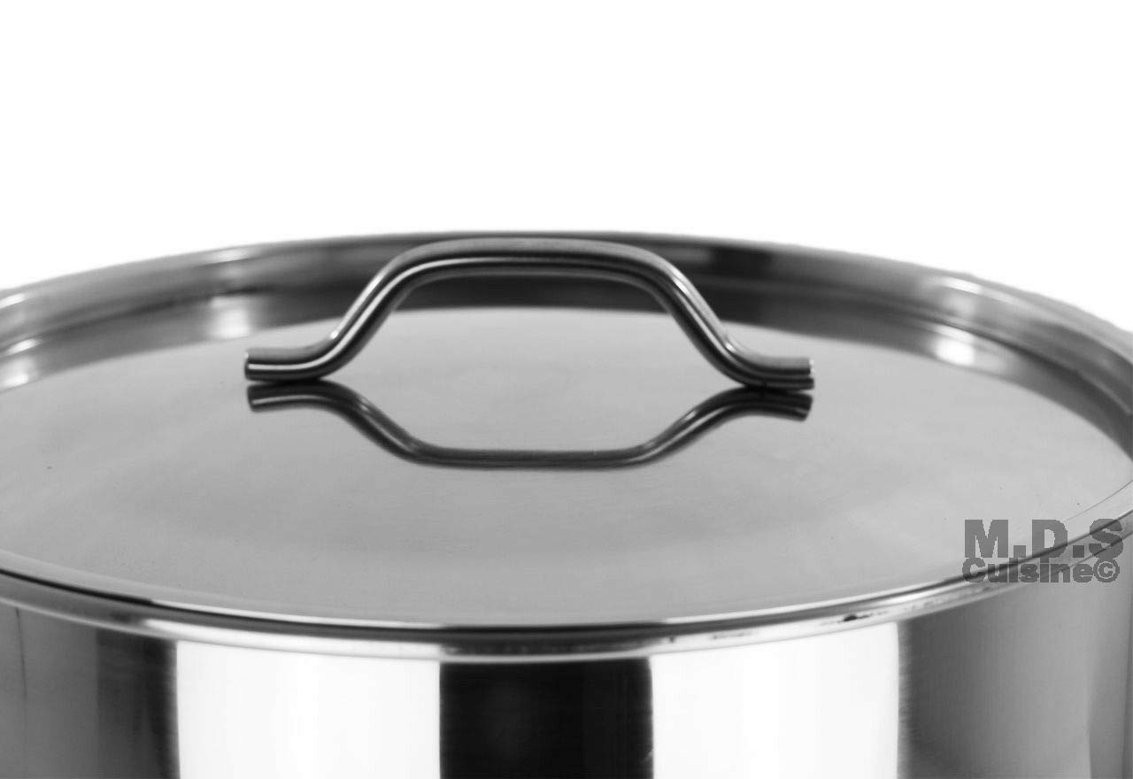 Stock Pot 52 QT Steamer with Divider Stainless Steel Brew Big Vaporera Tamalera Tamales 13Gal