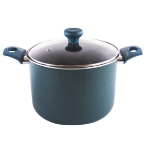 taste of home® 8-quart non-stick aluminum stock pot with lid